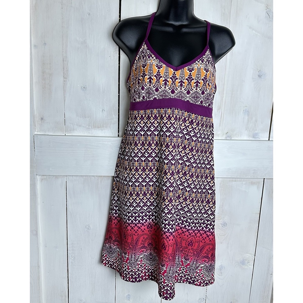 Athleta Printed Shorebreak Swim Athletic Dress Multicolored Print Sleeveless Med - Picture 2 of 8